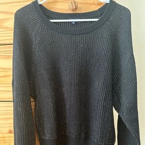Splendid black sweater with gold shimmer size XS